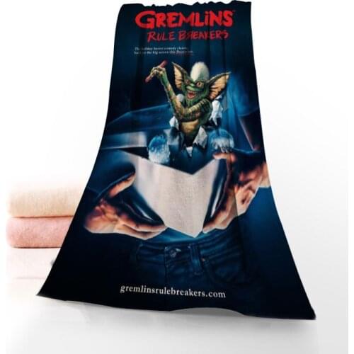 New Custom Classic Thriller Movie Gremlins 35x75cm Fitness Sports Portable Quick-Drying Towel Yoga Outdoor Bamboo Fiber Towels