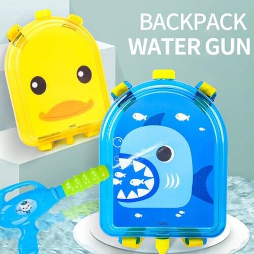 New Summer Toys Water Guns Cute Anime Backpack Water Gun Toys for Children