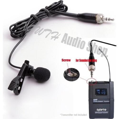 Professional Mini Lavalier Lapel Audio Microphone Omnidirectional Condenser Mic for Sennheiser G1 G2 G3 Wireless Transmitter
