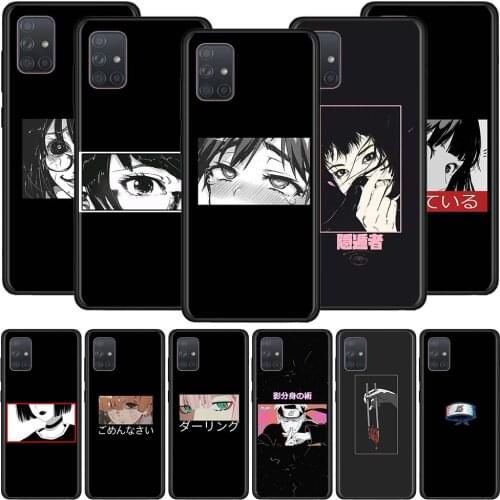Phone Case for Samsung Galaxy A32 A52 A72 4G A21S A51 A50 A70 A71 A12 A10 A30 A20E A10s A20 Soft Shell Japanese Anime Aesthetic