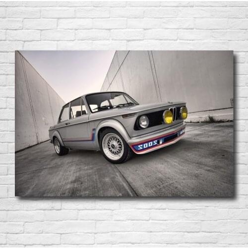 Modern Painting Old Car B M W Wallpaper Sport car Posters and Prints Canvas Wall Art Decorative Picture Home Decor