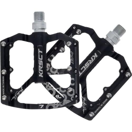 KRSCT Bicycle Pedals Bicycle Pedals 9/16 Inch Spindle Universal Cycling Pedals Aluminum Alloy Light Bike Pedals
