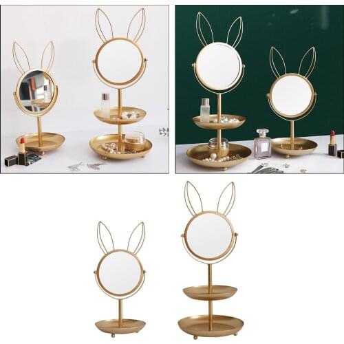 Chic Jewelry Display Rack Earrings Studs Necklace Stand Organizer Stand Desktop Mirror Store Shop Ornaments
