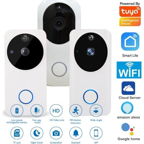 2.4G WIFI Wireless Smart Life App Video Doorphone Night Vision Camera Video Recorder Doorbell For Visitor