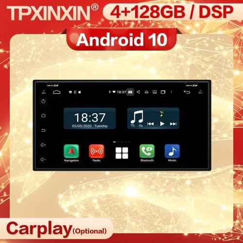 4+128G Carplay 2 Din Android Stereo Receiver For Nissan Micra 2010 2011 2012 2013 2014 2015 GPS IPS Radio Audio Player Head Unit
