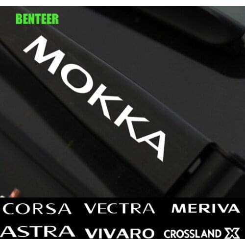 4pcs Car Windshield Wiper Sticker For Opel OPC Astra Insignia Corsa Mokka Vectra Meriva Vivaro Crosslandx