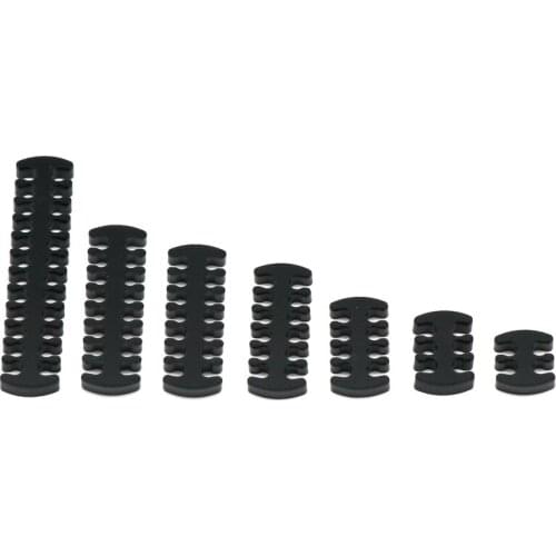 Angitu 4pin 6pin 12pin 14pin 16pin 18pin 24pin 6colors Open Acrylic Cable Combs-2pcs