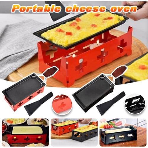 Non-Stick Cheese Board Baked Grill Cheese Raclette Set Cheese Melter Cheese Boards Trays Stove Set BBQ Kitchen Baking Tool