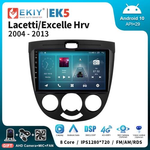 EKIY Car Radio For Chevrolet Lacetti J200 BUICK Excelle HRV 2004-2013 Android 10.0 Auto Stereo Receiver Carplay Bluetooth Player
