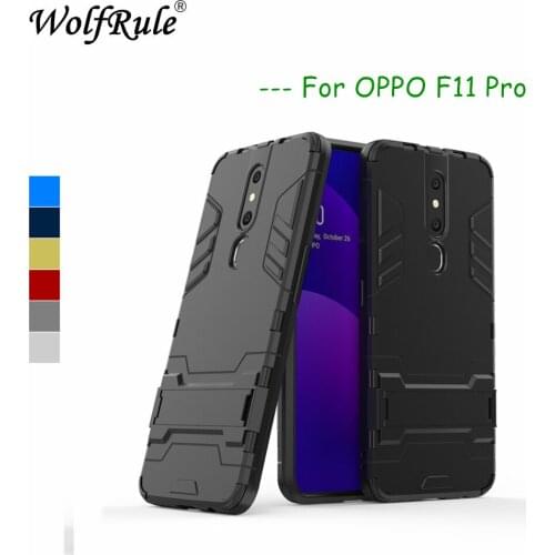 Case OPPO F11 Pro Cover Soft Rubber + Plastic Kickstand Case For OPPO F11 Pro Case Phone Shell OPPO F11 Pro Phone Funda 6.53"