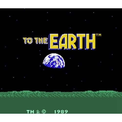 To The Earth 60 Pins English Version Game Cartridge for 8 Bit 60pin Game Console Region Free