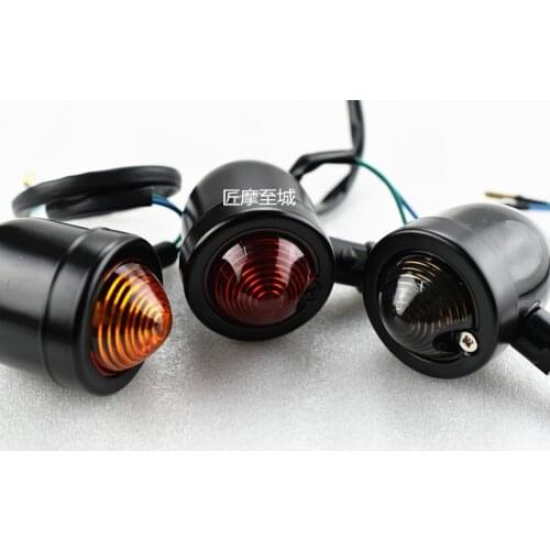 Motorcycle Bullet Turn Signal Indicators light Fits For Honda Yamaha Suzuki Kawasaki Cafe Racer Sportster Custom