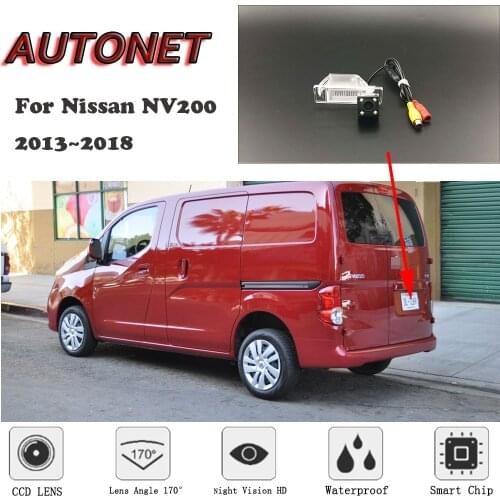 AUTONET Backup Rear View camera For Nissan NV200 2013~2018 CCD/HD Night Vision license plate Camera