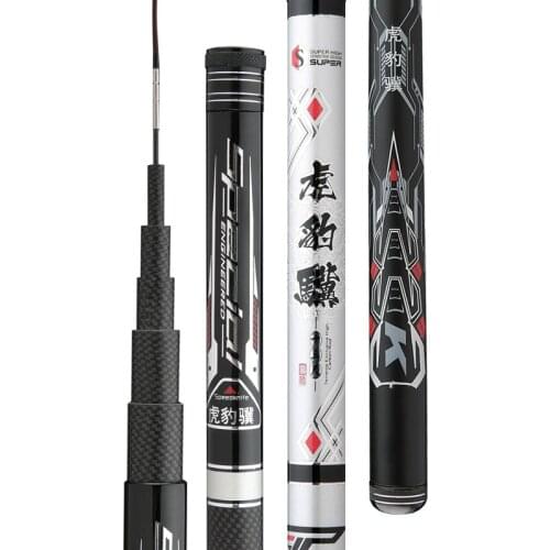 Carbon Telescopic Fishing Sticks Super Hard Spinning Peche Stream Canne Distant Throwing Anchor 2.7m-6.3m Hand Canne De Pesca