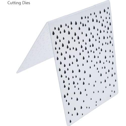 Creative Waterdrop Embossing Folder Plastic Card Making Stamps Scrapbooking Paper Craft Supplies Diy