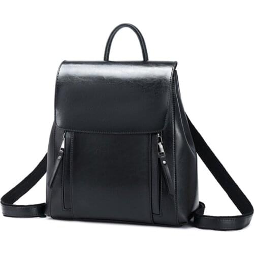 Fashion Women Backpack High Quality genuine Leather Backpacks for Teenage Girls Female School Shoulder Bag Rucksack mochila