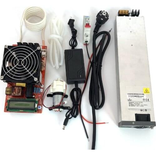 2000W ZVS AC220V High Frequency Induction Heater Module Flyback Driver Heater Good Heat Dissipation + Coil +pump +power Adapter