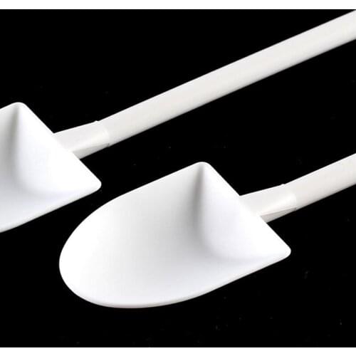Disposable Potted Pure Black White Ice Cream Scoop Shovel Small Potted Flower Pot Spoon Free Shipping LX6690