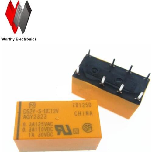 Wholesale 100pcs/lot relay DS2Y-S-DC12V