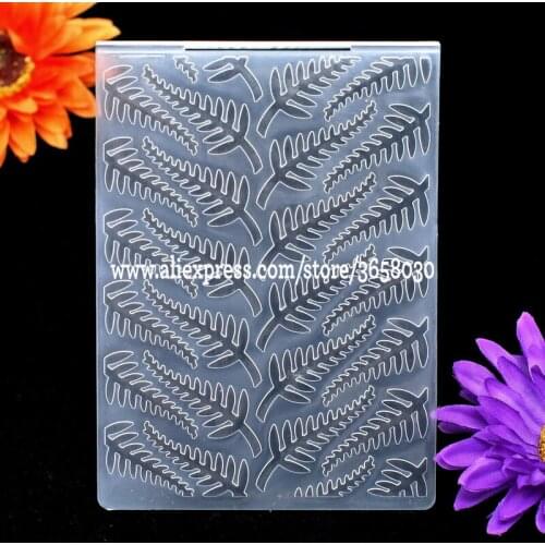 Leaves 4 Plastic Embossing Folder For Scrapbook DIY Album Card Tool Plastic Template 10.6x14.5cm 8070816