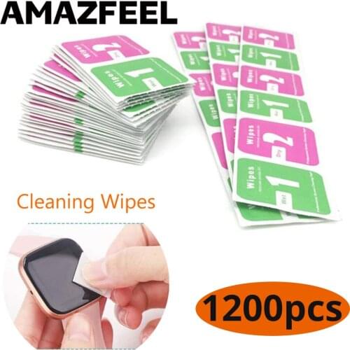 200 Pcs/Pack Screen Cleaning Wipes Watch Smart Band Camera Lens Cleaning Cloth LCD Screens Dust Removal Wet Dry Wipe Paper