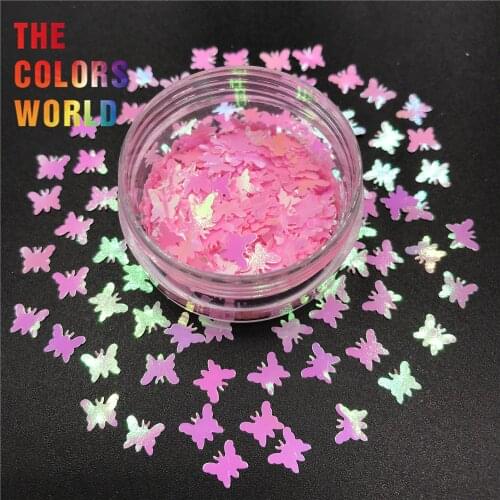 TCT-440 Butterfly 5MM Nail Glitter Nail Art Decoration Handwork Tattoo Tumbler Crafts DIY Accessories Festival Party Supplier