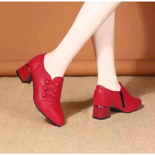 Hot Sale Classic Womens Shoes Pointed Toe Pumps Patent Leather Dress High Heels Boat Party Wedding Red Wedding