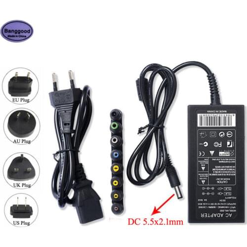 96W Universal Laptop Charger DC 12V/15V/16V/18V/19V/20V/24V Adjustable Adapter For ASUS DELL Lenovo Sony Toshiba Power Supply