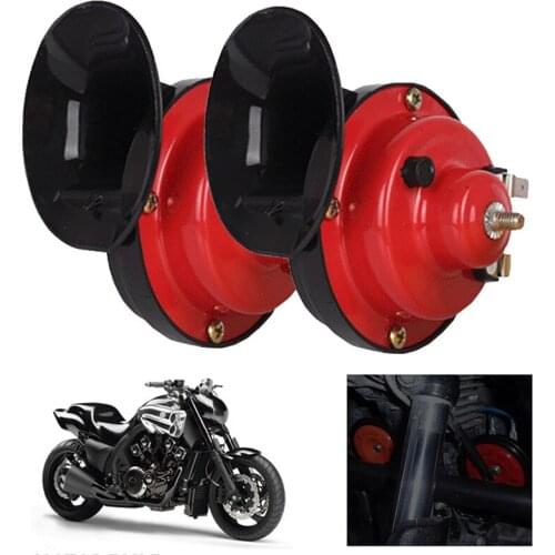 1 Pair 12V Universal 115db Super Loud Snail Horn Speaker For Cars Boats Trucks Auto Motorcycle Replacement Parts