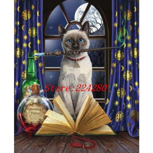 Cat animal Needlework, Cross stitch kits Stylish for Embroidery,Patterns 14CT DIY Handmade