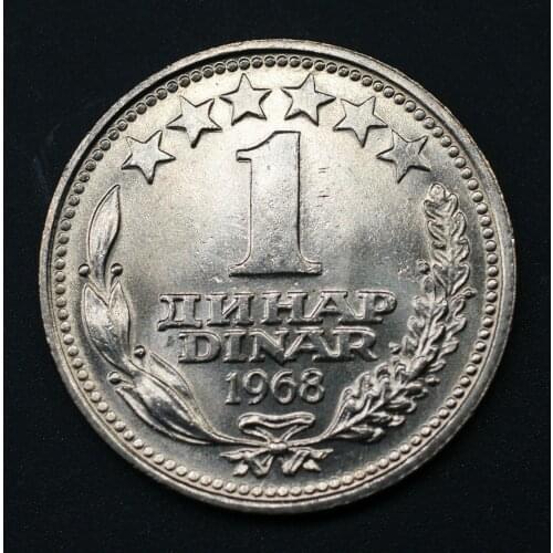 Yugoslavia 1 Dinar 1968 Edition Coin Europe New Original Coins Unc Commemorative Edition 100% Real Rare Eu Random Year