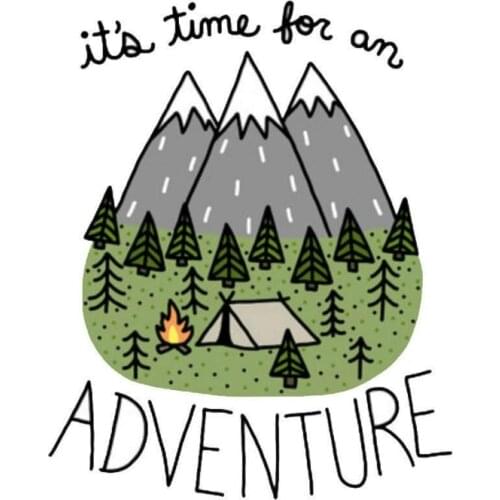 Car Accessories Its Time for An Adventure Funny Car Sticker & Decal for Volkswagen Ford Focus BMW E46 Opel Audi A4 B8 Seat