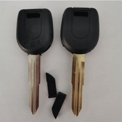 DAKATU with logo Transponder Key Shell For MITSUBISHI Colt Outlander Mirage Pajero Replacement Car Key Shell Case Cover