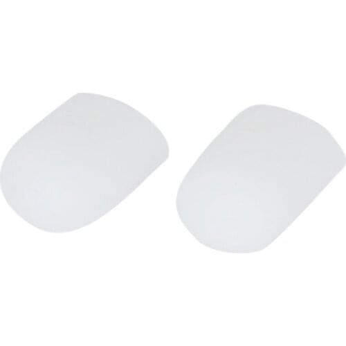 1 Pair of Gel Toe Caps for Adult Big Toes---White