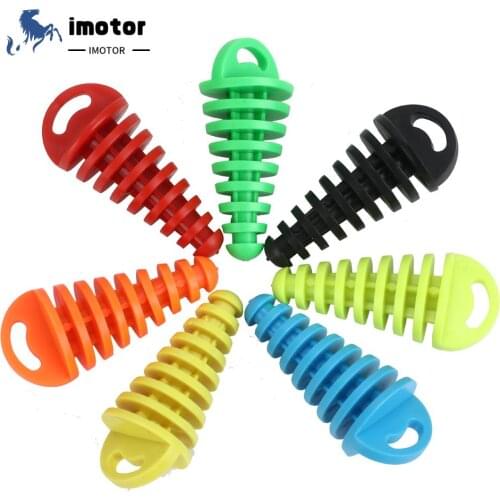 1PC Exhaust Pipe Plug Tailpipe Silencer Rubber Muffler Wash Plug Pipe Protect Pit Dirt Bike Motocross Protector Accessories