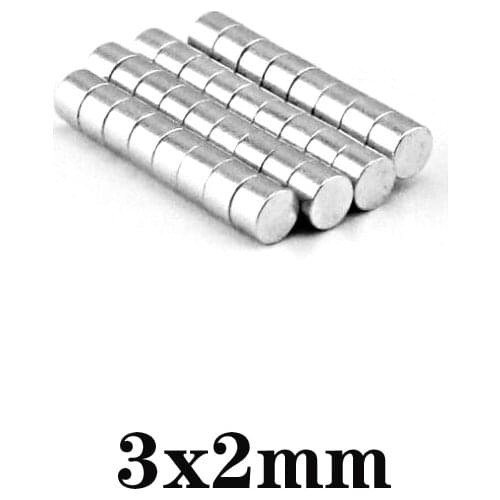 100~5000pcs 3x2 Search Minor Diameter Magnet 3mm x 2mm Bulk Small Round Magnets 3x2mm Neodymium Disc Magnets 3*2 strong magnet