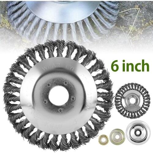 152mm Steel Wire Trimmer Head Grass Brush Cutter Dust Removal Grass Tray Plate Weeding Plate Gearbox Fixing Kit for Lawnmower