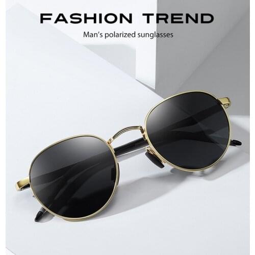 405 Retro Polarized Sunglasses Brand Designer Round Sun Glasses For Men And Women Eyeglasses Oculos Simple Eyewear UV400