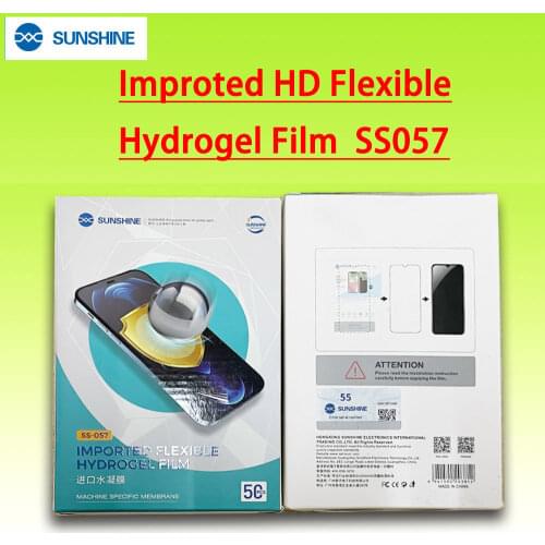 50Pcs Smart Hydrogel Sheet Flexible Privacy Protect Skin Film For iPhone 12 Mobile Phone Front Screen Back Glass Cutter Plotter