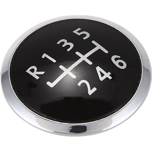 6 Speed Gear Shift Knob Emblem Badge Cover Cap For V w Transporter T5/T6 Mk5 Mk6
