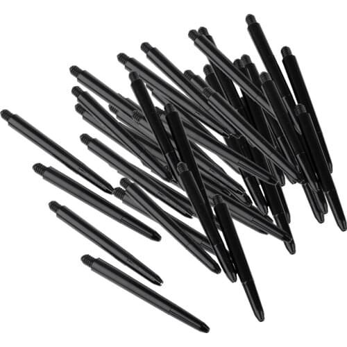 Pack Of 60pc Portable 52mm Thread Plastic Re-Grooved Stems Shafts Black