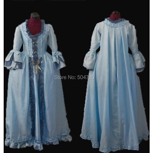 Tailored!NEW Royal 18 Century French Duchess Retro medieval Renaissance Reenactment Theatre Civil war Victorian dress HL-338