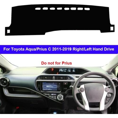 Car Dashboard Cover Dash Mat Carpet Rug For Toyota Aqua Prius C 2011 - 2019 LHD RHD 2 Layers Sunshade Auto Cape 2018 2017 2016