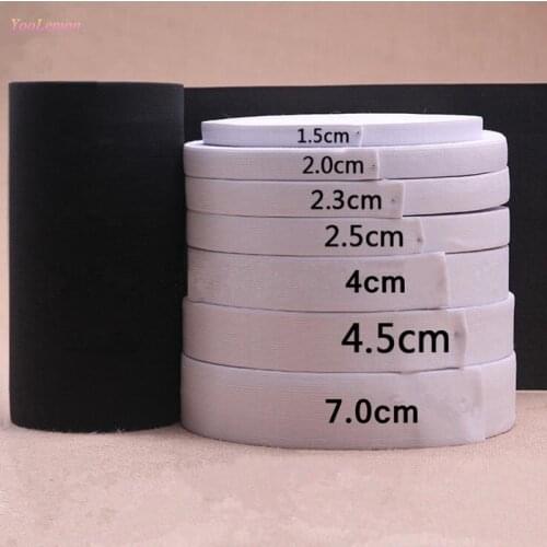 White Woven Flat Knitted Elastic Craft Sewing Elastic Cord Elastic Band Sewing Stretch Rope SJD18