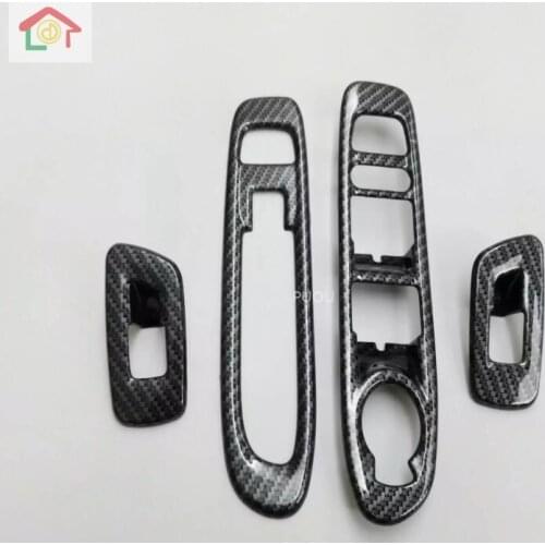 For Jeep Compass 2017 2018 2019 Matte Interior Accessories Window Lift Switch Button Cover Trims Door Armrest Panel Frame