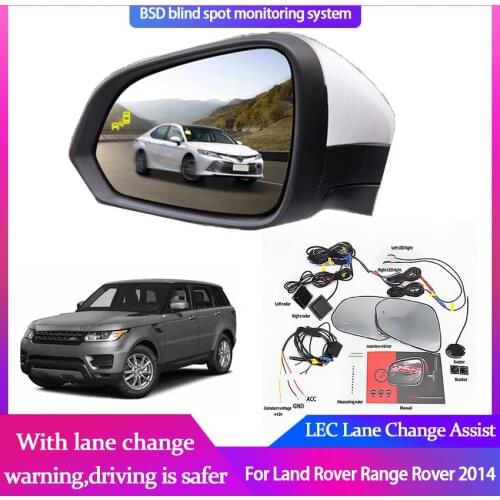 For Land Rover Range Rover 2014 BSD Blind Spot Monitoring System 24GHZ Millimeter Waves Radar Sensor Mirror LED Light Warning