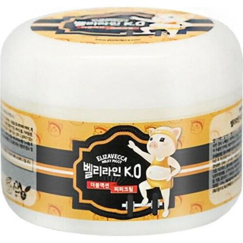 Elizavecca Belly Line K.O Double Action P.P Cream 100g Abdominal Muscle Cream Anti Cellulite Fat Loss Slimming Korean cosmetics