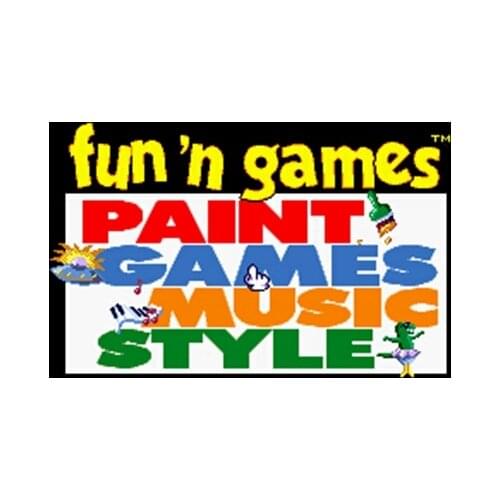 Fun 'N Games USA Version 16 bit Big Gray Game Card For NTSC Game Player