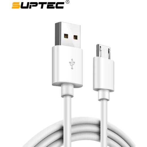 SUPTEC Micro USB Cable 2A Fast Charging Phone Charger Cable Date Cable Universal for Sumsung Xiaomi Huawei Android Tablet 1M 2M
