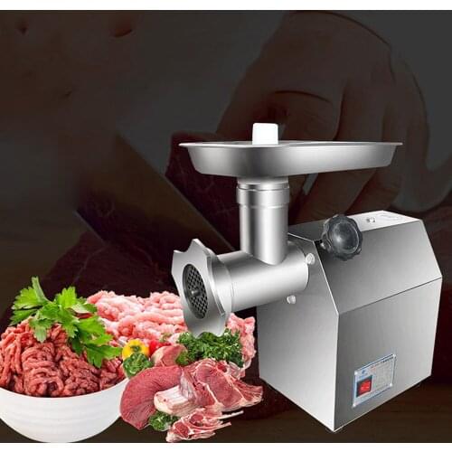 Commercial Stainless Steel Meat Grinding Machine Desktop Electric Meat Grinder Multifunctional Household Meat Grinder